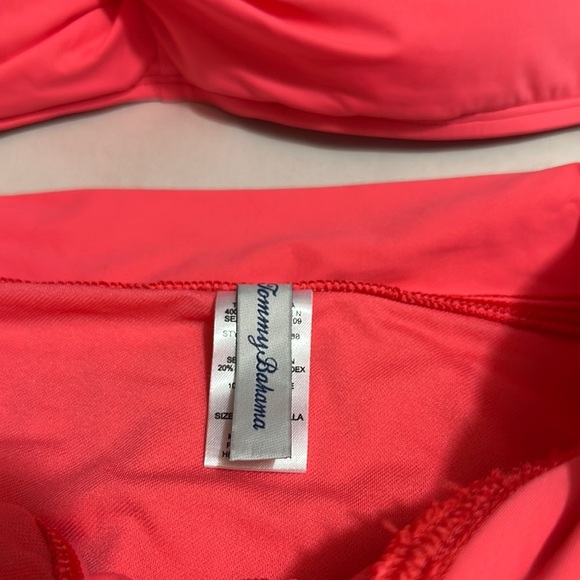 Tommy Bahama Pink Bikini Set with Bandeau Top - Picture 5 of 14